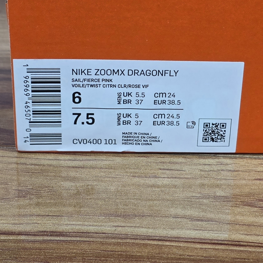 Nike ZoomX Dragonfly Sail White Pink Track Spikes CV0400-101 Size M6 / W7.5 - Picture 10 of 10